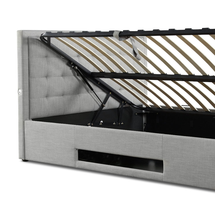 Wade Logan Girton Kingsize (5') Upholstered TV Bed Wayfair.co.uk